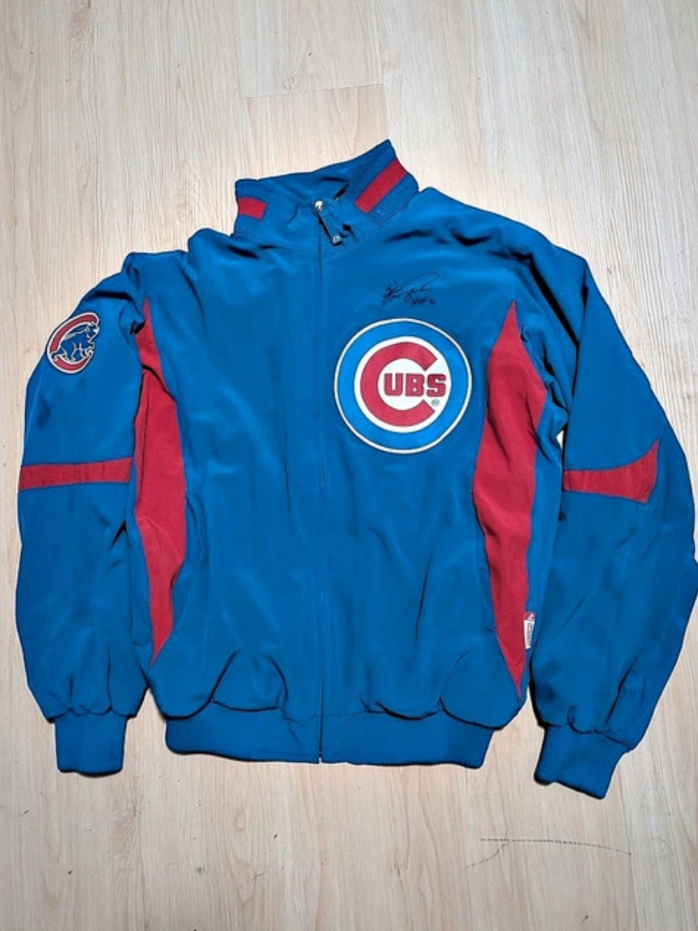 Majestic Chicago Cubs On-Field Therma Base Thermal Full-Zip Jacket Therma Base